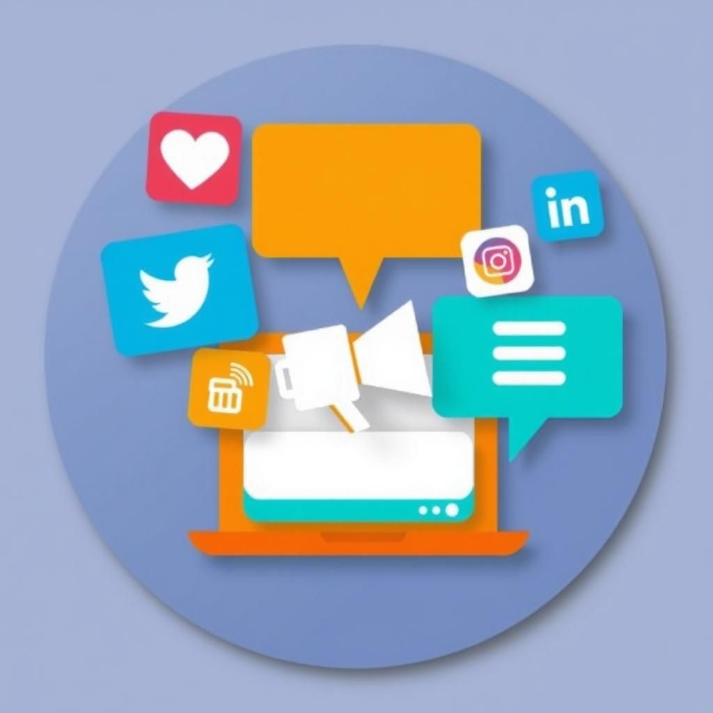 Icon representing social media marketing services
